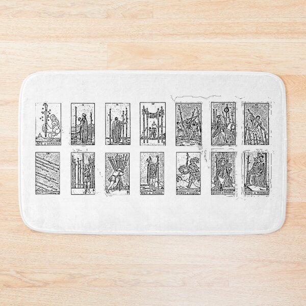 Item preview, Wands Tarot Cards Black and white designed and sold by designbywhacky.