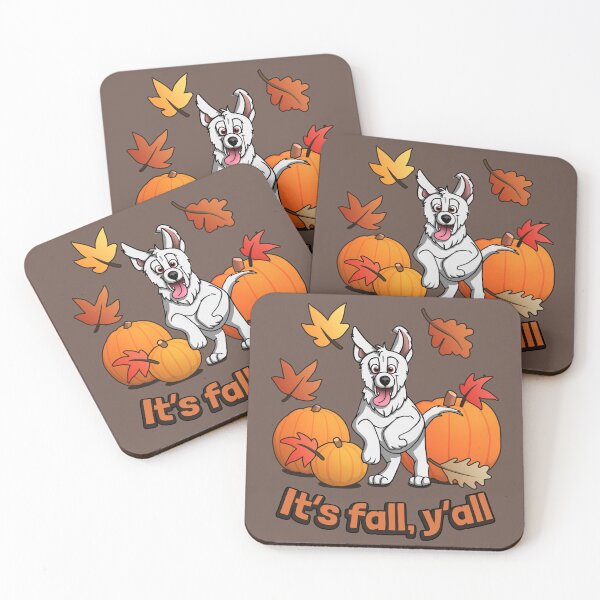Item preview, Its fall yall white german shepherd puppy autumn edition designed and sold by polygrafix.