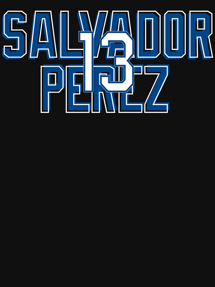 Nike Men's Kansas City Royals Salvador Perez #13 Blue T-Shirt