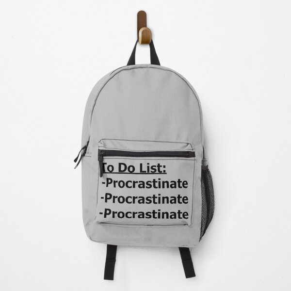 Item preview, To Do List: Procrastinate (Black Text) designed and sold by SolGalaxyDesign.