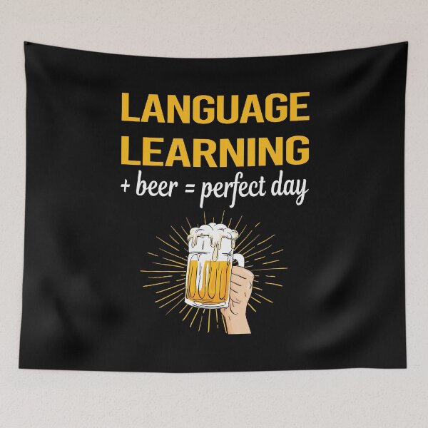 Item preview, Beer Perfect Day Language Learning designed and sold by WigglesDailey.