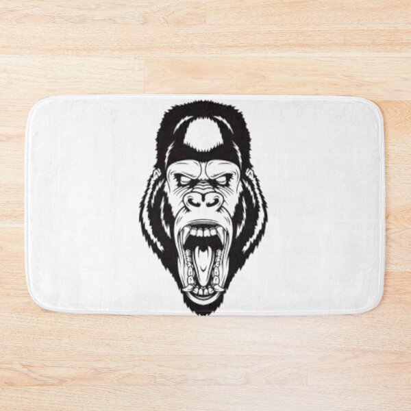 Item preview, Cool black and white gorilla head art. designed and sold by BEAUTY ⭐⭐⭐⭐⭐.
