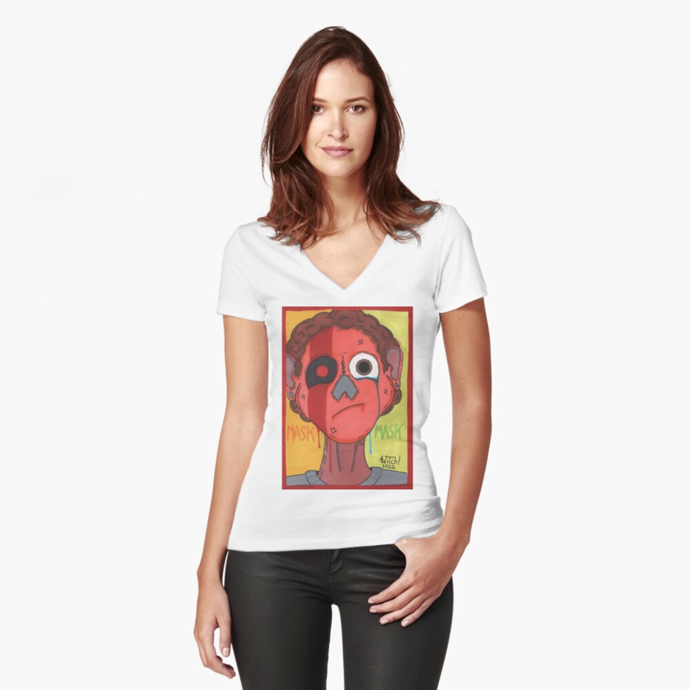 Item preview, Fitted V-Neck T-Shirt designed and sold by WLTwitch.