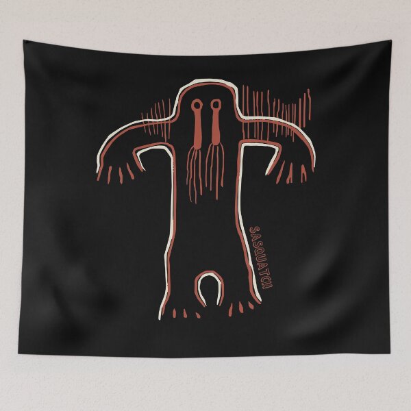 Item preview, BIgfoot Cave Painting- Native American Sasquatch Parietal Art designed and sold by RobertRogers6.