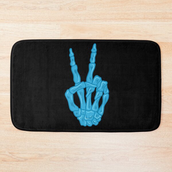 Item preview, Neon blue peace hand  designed and sold by Lick Deeznuts.