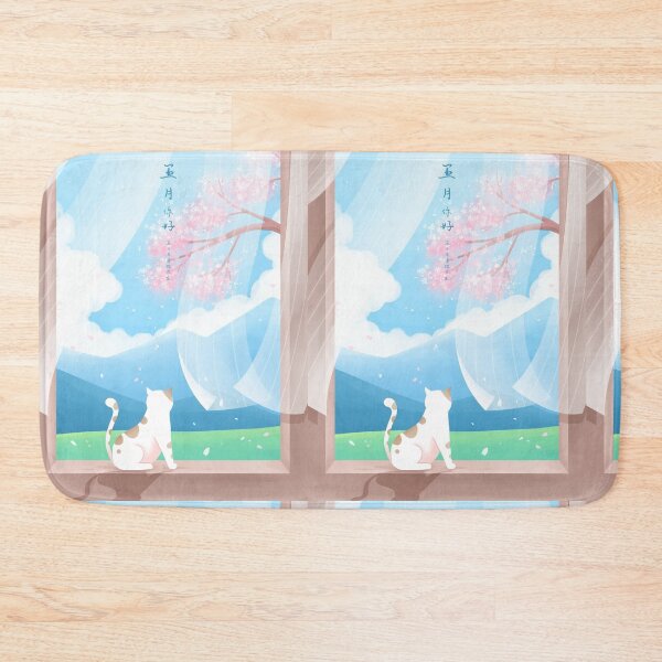 Item preview, Cat Watching Cherry Blossom #1 designed and sold by Rk4shop.