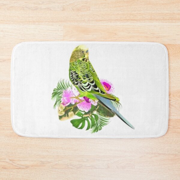 Item preview,  Cool green tropical bird sitting painting designed and sold by BEAUTY ⭐⭐⭐⭐⭐.