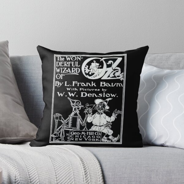 Wizard of Oz Cover - White Throw Pillow