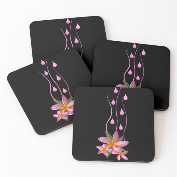 Aperçu de l'œuvre Frangipanier en rose - plumeria - fleur tropicale en Afrique créée et vendue par TShirtsundMehr.