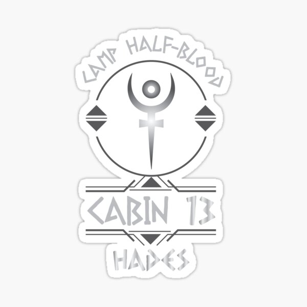 Cabin #13 in Camp Half Blood, Child of Hades – Percy Jackson inspired design Sticker