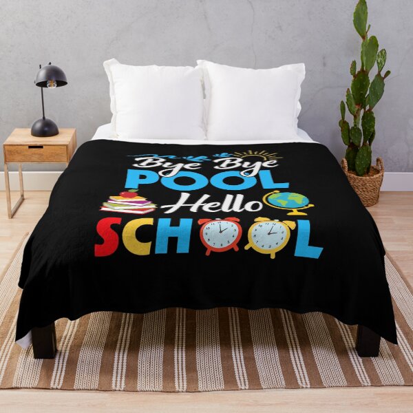 Item preview, Bye Bye Pool Hello School Back To School Summer Kindergarten designed and sold by jongcovitza.