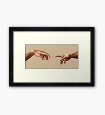 The Creation of Adam Framed Print