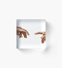 The Creation of Adam Acrylic Block