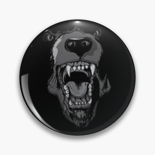 Item preview,  Cool black grizzly bear head art. designed and sold by BEAUTY ⭐⭐⭐⭐⭐.