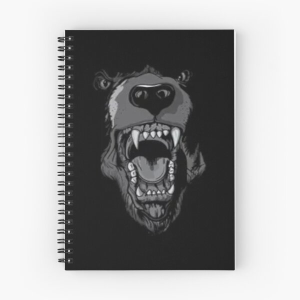 Item preview,  Cool black grizzly bear head art. designed and sold by BEAUTY ⭐⭐⭐⭐⭐.