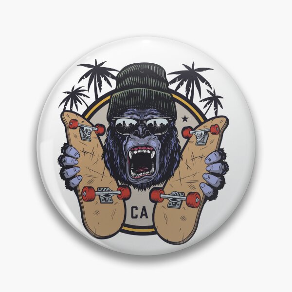 Item preview, Gorilla California Skater designed and sold by mkzmerch.
