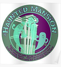 The Haunted Mansion (purple and green) Poster