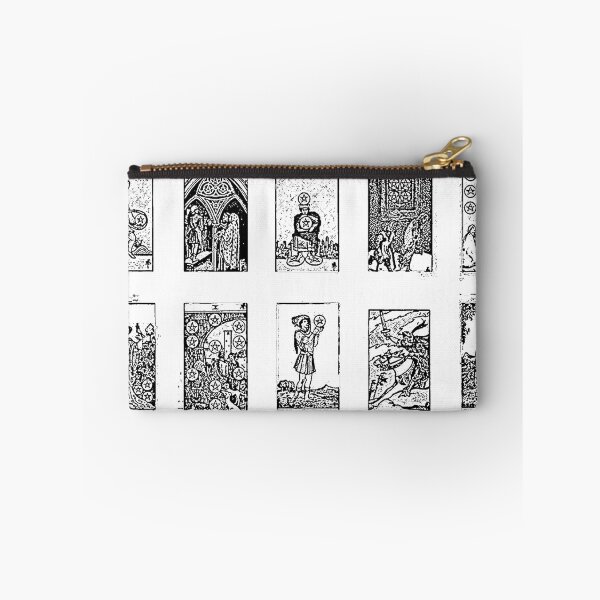Item preview, Pentacles Tarot cards black and white designed and sold by designbywhacky.