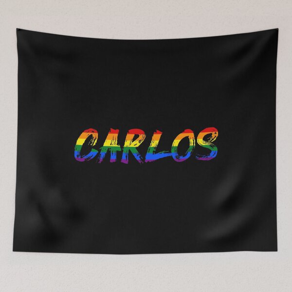 Item preview, Men rainbow name gay Carlos designed and sold by LoveIsColorful.