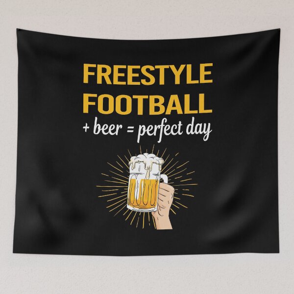 Item preview, Beer Perfect Day Freestyle Football designed and sold by WigglesDailey.