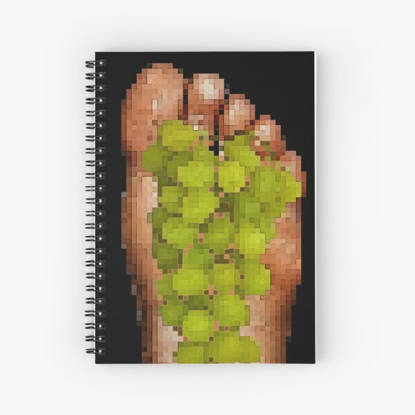Pie digital con uvas Cuaderno de espiral