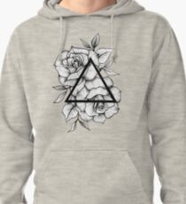 Geometric Roses Pullover Hoodie