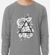 Geometric Roses Lightweight Sweatshirt