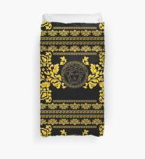 Gold Medusa Duvet Cover