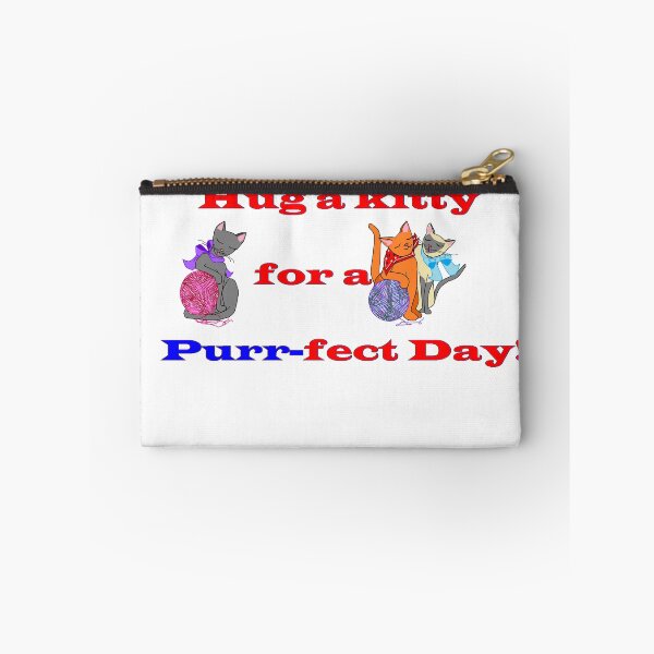 Item preview, Hug a kitty for a purr-fect day, Cats with yarn designed and sold by judy snyder.