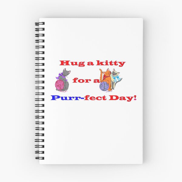 Item preview, Hug a kitty for a purr-fect day, Cats with yarn designed and sold by judy snyder.