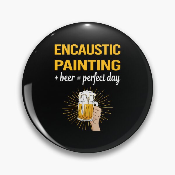 Item preview, Beer Perfect Day Encaustic Eainting designed and sold by WigglesDailey.
