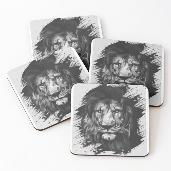 Item preview,  Cool black and white lion head art. designed and sold by BEAUTY ⭐⭐⭐⭐⭐.