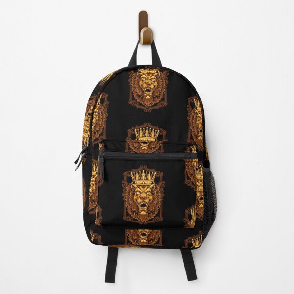Aperçu de l'œuvre Art de tête de roi lion doré cool. créée et vendue par BEAUTY ⭐⭐⭐⭐⭐.