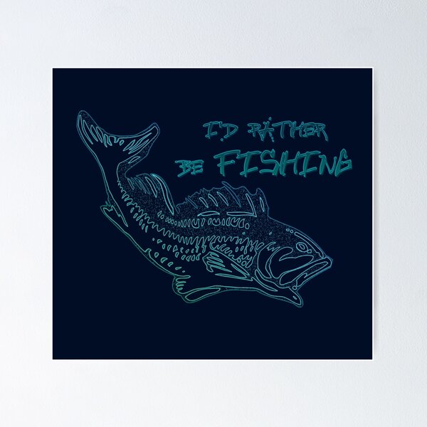 funny bass fishing gifts For Men Women fisherman Sorry I Relapsed | Poster