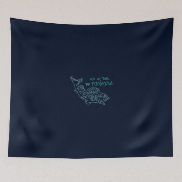 Item preview, "I'd Rather be FISHING" - neon bass fish fisherman tshirt, sticker, & gifts designed and sold by VisionQuestArts.