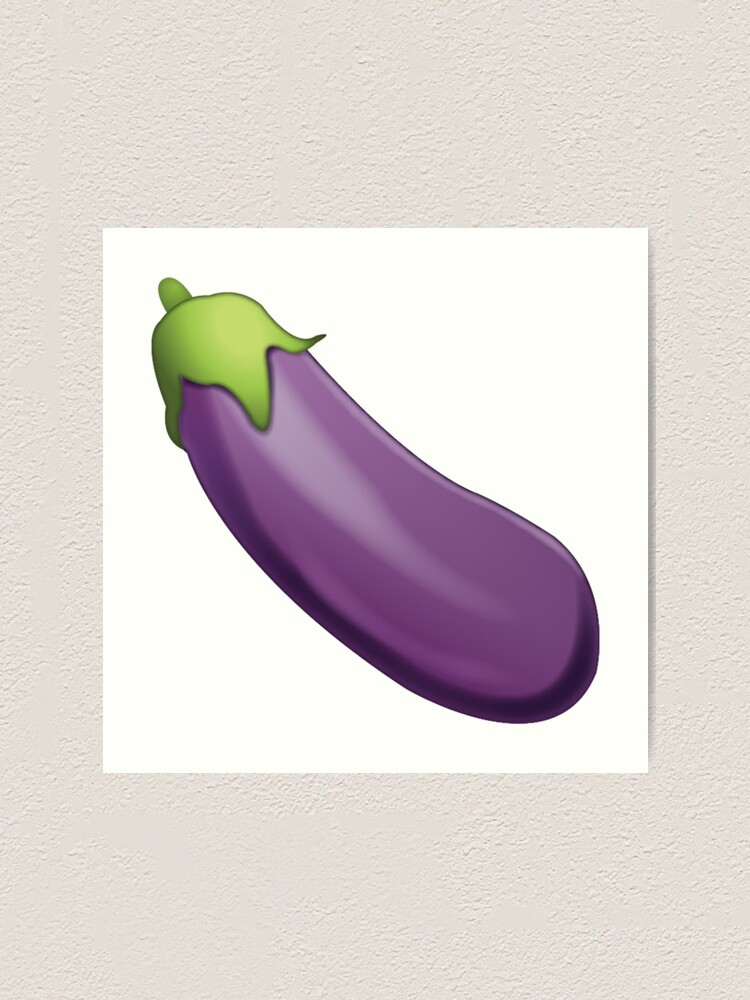 Eggplant Emoji New And Improved Art Print For Sale By Fraser66420 Redbubble