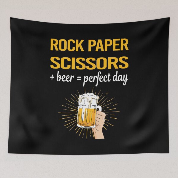 Item preview, Beer Perfect Day Rock Paper Scissors designed and sold by WigglesDailey.