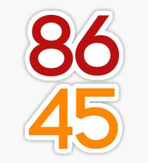 86 45 / Remove Trump Sticker