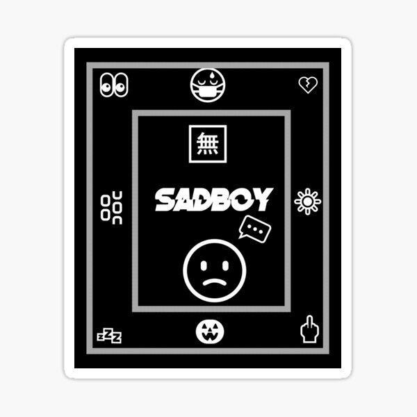 “SadBoy emoji mix design” Sticker for Sale by EmojisDesigns | Redbubble