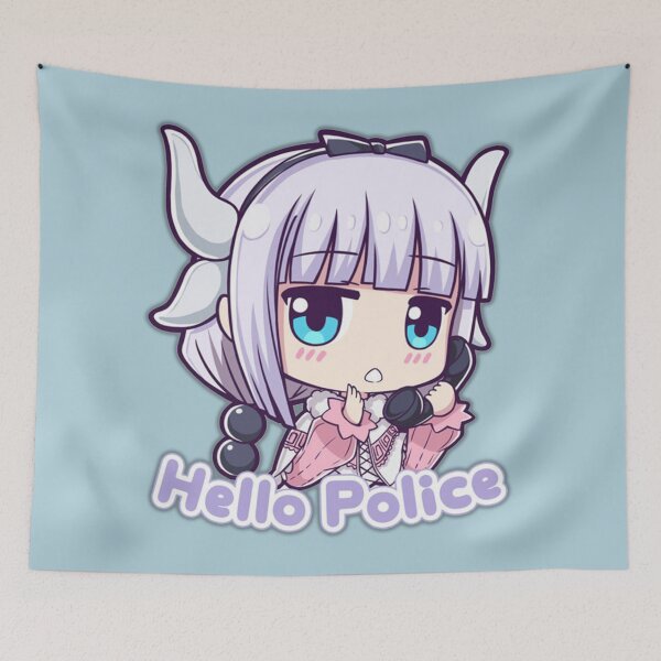 Item preview, Kanna - Dragon Maid - Hello Police designed and sold by JacinLeffler.