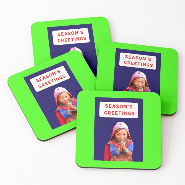 Item preview,  Christmas card. Season's Greetings From Nepal Child. designed and sold by Bagsyrose.