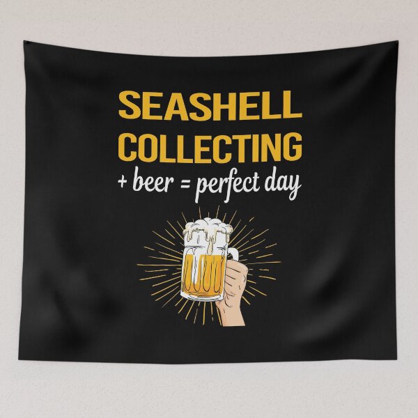 Item preview, Beer Perfect Day Seashell Collecting Seashells Sea Shell Shells Shelling designed and sold by WigglesDailey.