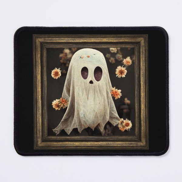 Item preview, Halloween Costume Vintage Floral Ghost Pumpkin Funny AI generator designed and sold by GraymanShop.