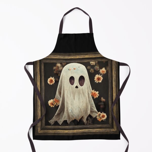 Item preview, Halloween Costume Vintage Floral Ghost Pumpkin Funny AI generator designed and sold by GraymanShop.