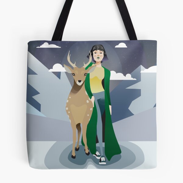 Item preview, Una chica con un ciervo. designed and sold by TorchyMuse.