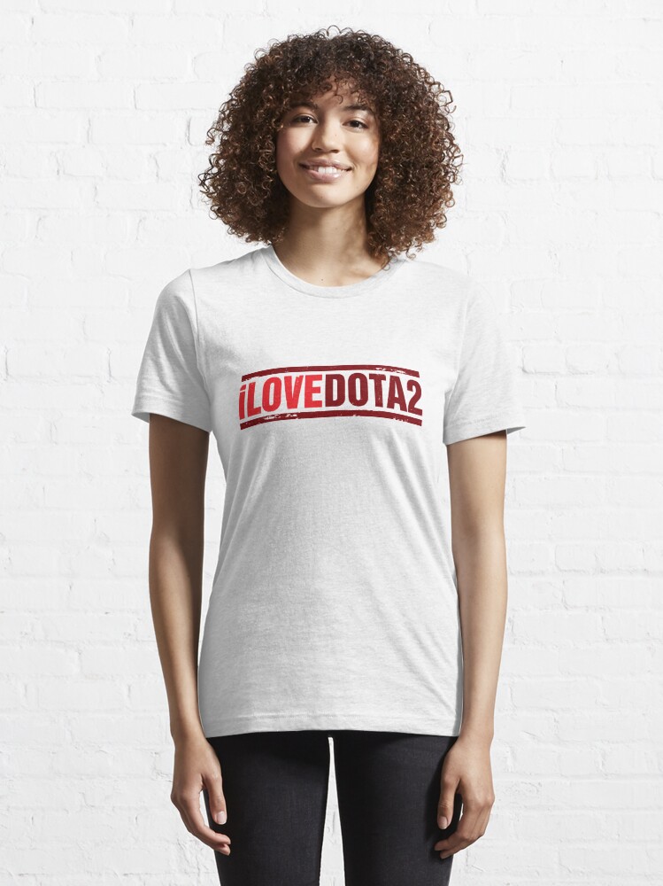 T-shirt essentiel 'J'aime Dota 2' : autre vue