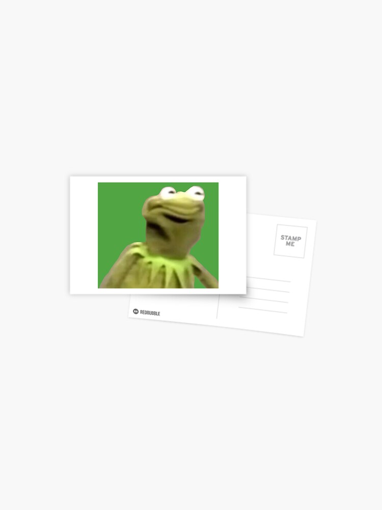 Kermit Der Frosch Das Gesicht Postkarte Von Erikdactyl Redbubble