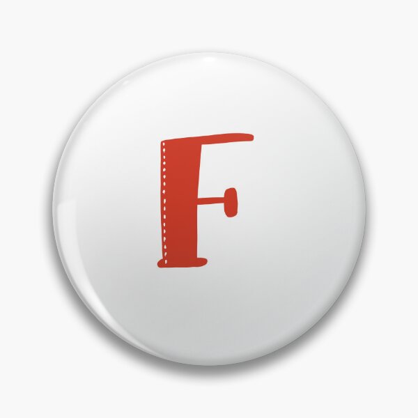 Item preview, Letter F Red initial monogram alphabet F capital designed and sold by Antique-Gifts.