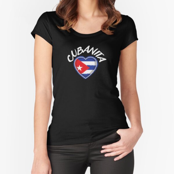  cubanita cute for girls and women T-Shirt : Clothing, Shoes &  Jewelry