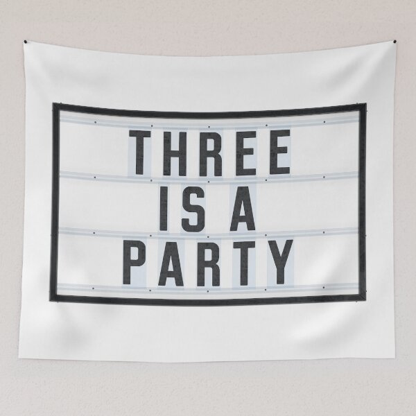 Item preview, THREE IS A PARTY designed and sold by Art-Frankenberg.